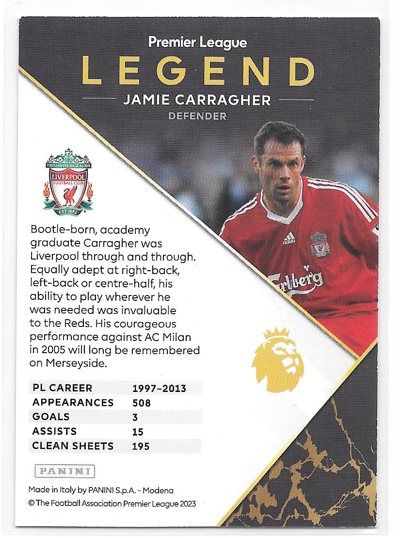 Jamie Carragher (Liverpool FC) Legend Panini Premier League Adrenalyn XL 2024