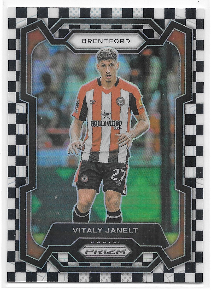 Vitaly Janelt (Brentford) Checkerboard Panini Prizm Premier League 23-24