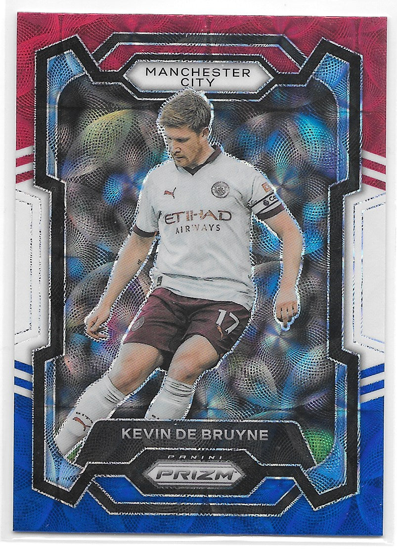 Kevin De Bruyne (Manchester City) Red White & Blue Choice Panini Prizm Premier League 23-24