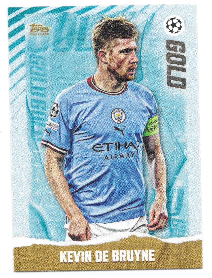 Kevin De Bruyne (Manchester City) Gold Topps Gold x Dan Leydon