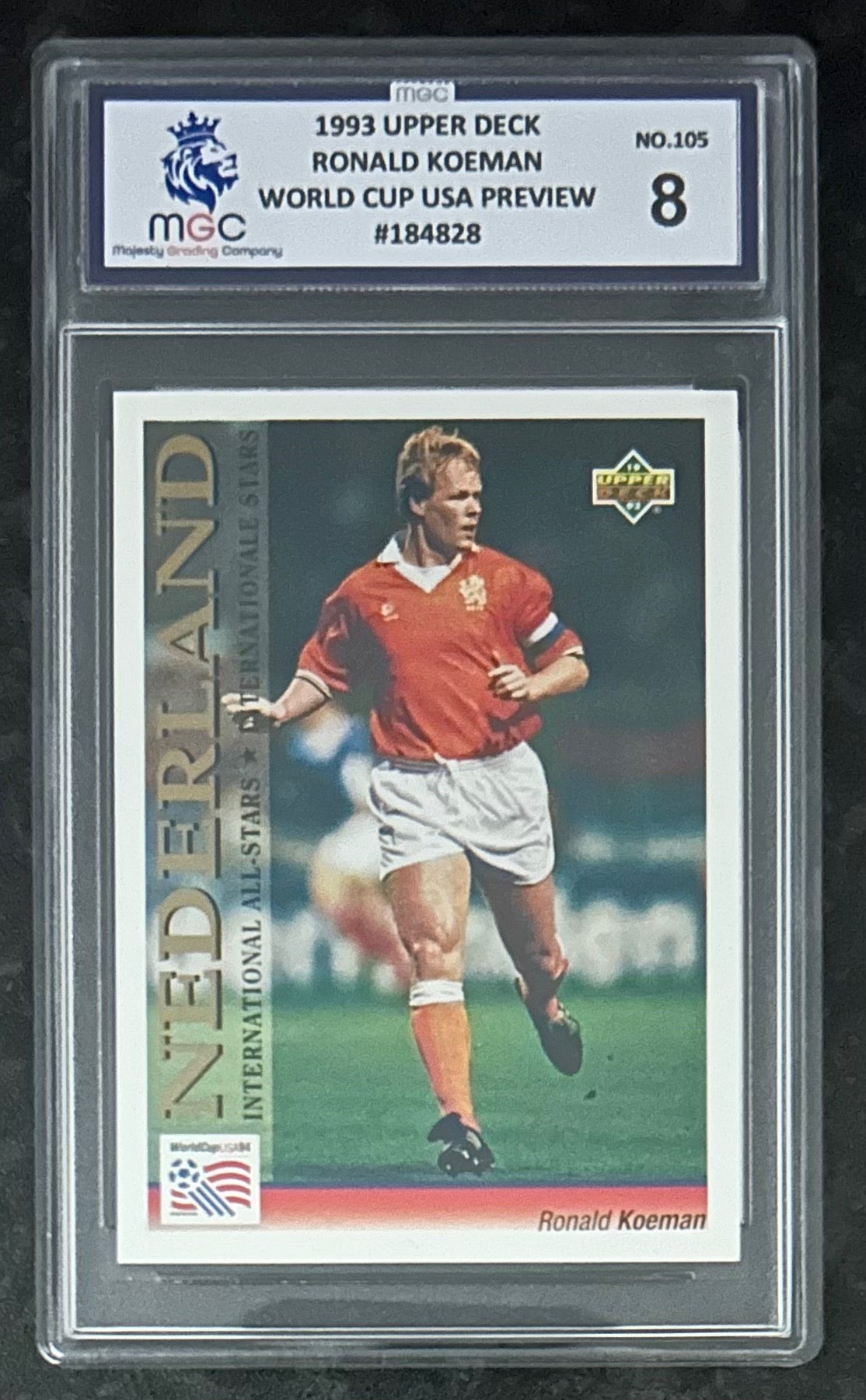 Ronald Koeman (Netherlands) International Stars Upper Deck FIFA World Cup USA 1994 MGC 8