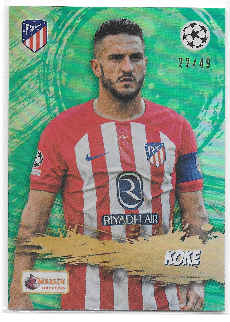 Koke (Atletico de Madrid) Fan Favourites /49 Topps Merlin Heritage UCC 23-24
