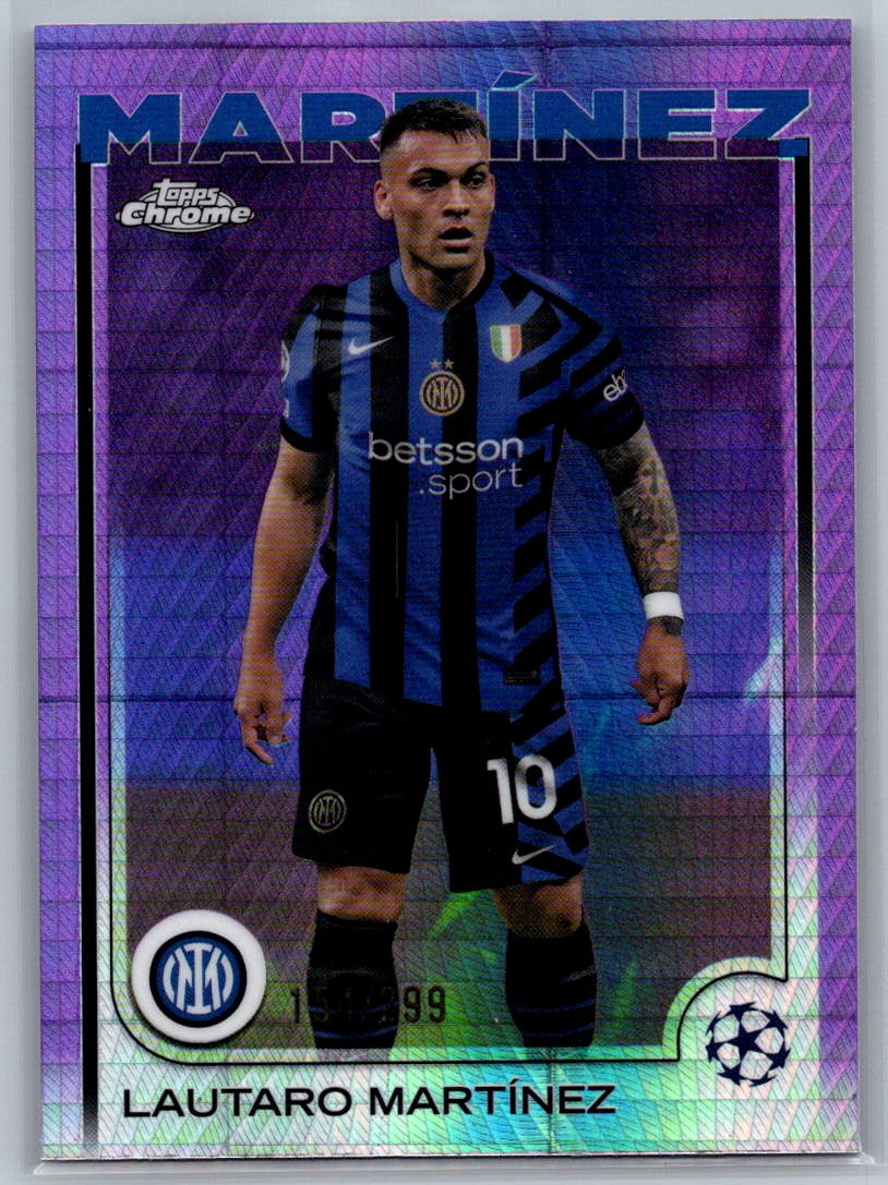 Lautaro Martinez (FC Internazionale Milano) Violet Prism Refractor /299 Topps Chrome UCC 24-25
