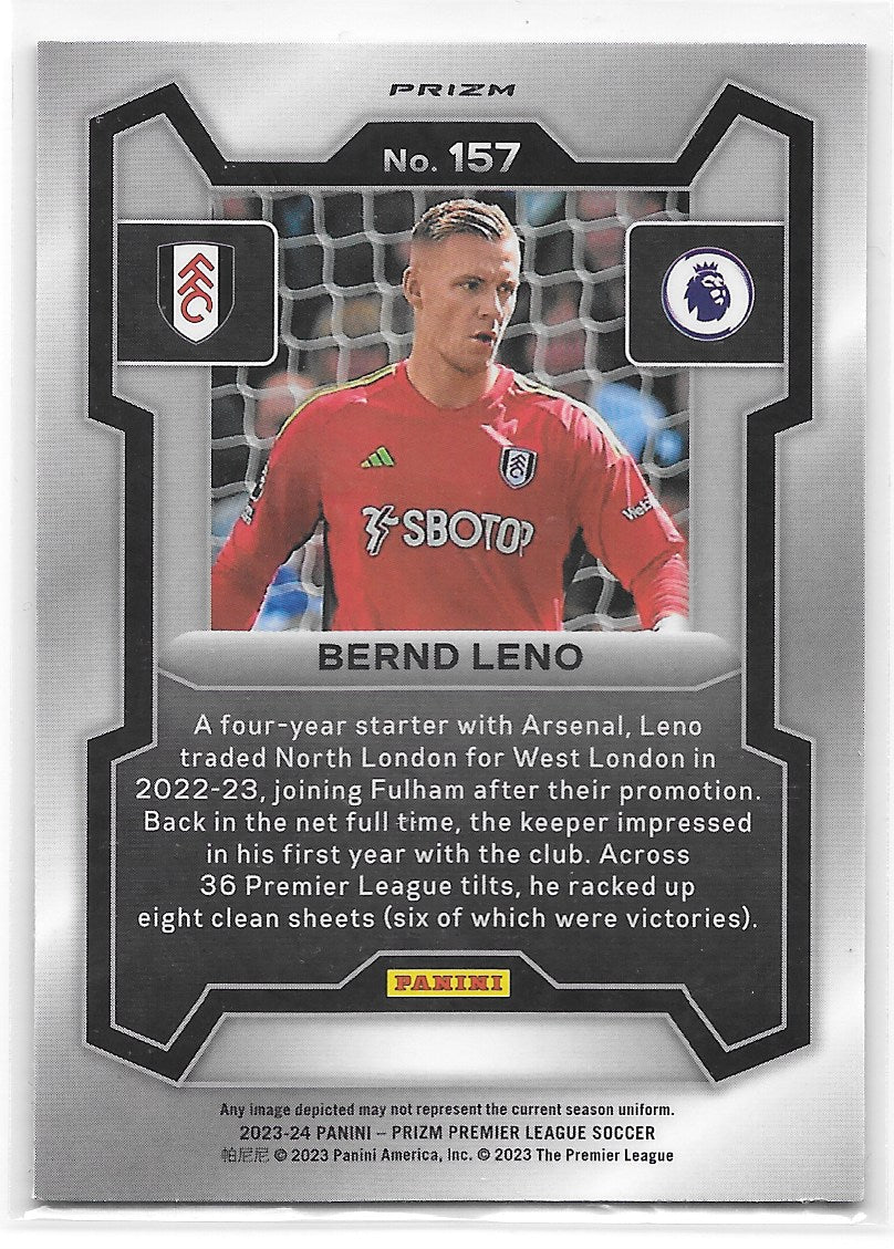 Bernd Leno (Fulham) Red White & Blue Choice Panini Prizm Premier League 23-24