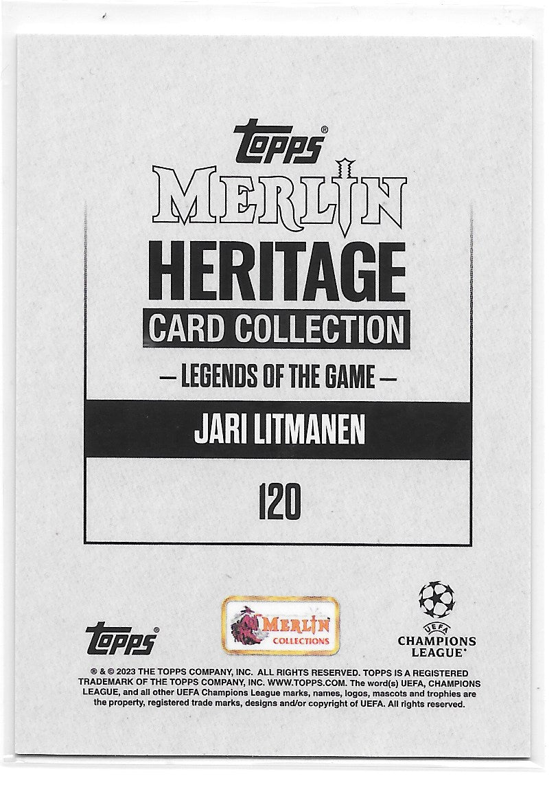 Jari Litmanen (AFC Ajax) Legends /49 Topps Merlin Heritage UCC 23-24