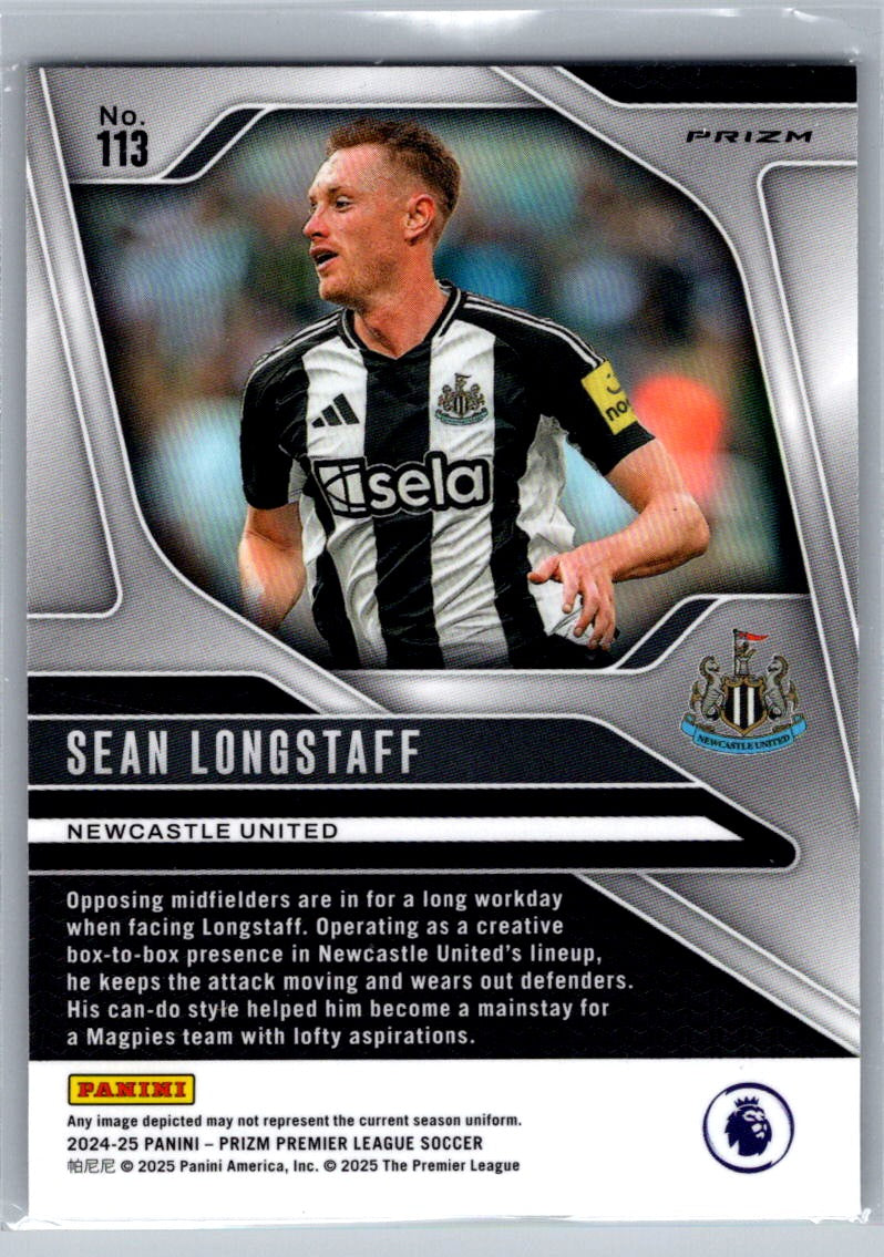 Sean Longstaff (Newcastle United) Ice Panini Prizm Premier League 24-25