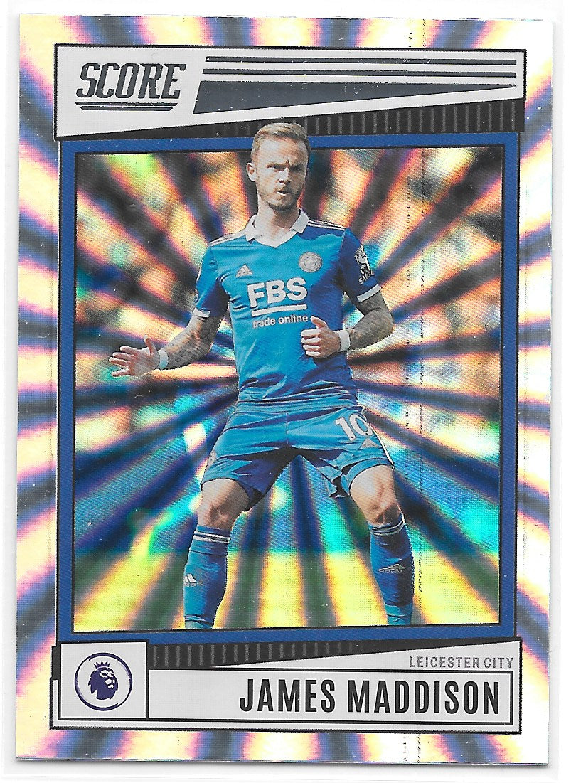 James Maddison (Leicester City) Silver Laser Panini Score Premier League 22-23