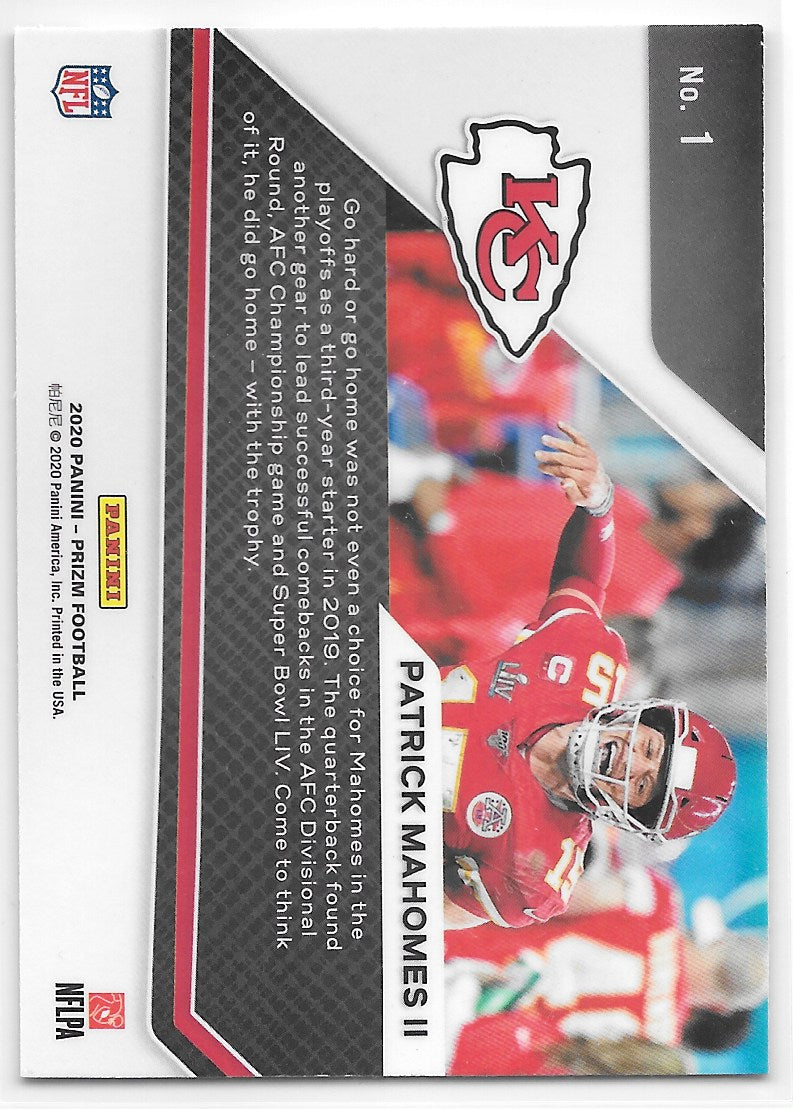 Patrick Mahomes II (Kansas City Chiefs) Go Hard or Go Home Panini Prizm Football 2020