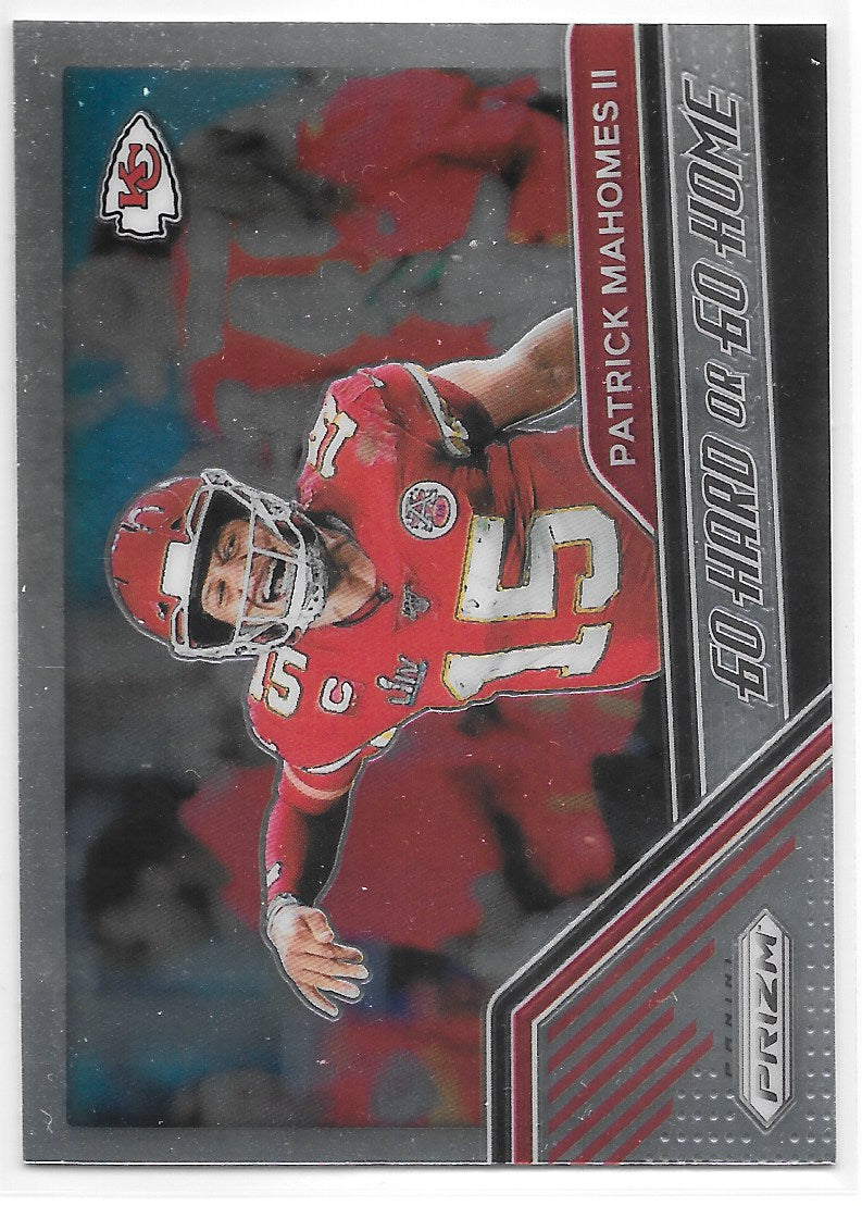 Patrick Mahomes II (Kansas City Chiefs) Go Hard or Go Home Panini Prizm Football 2020