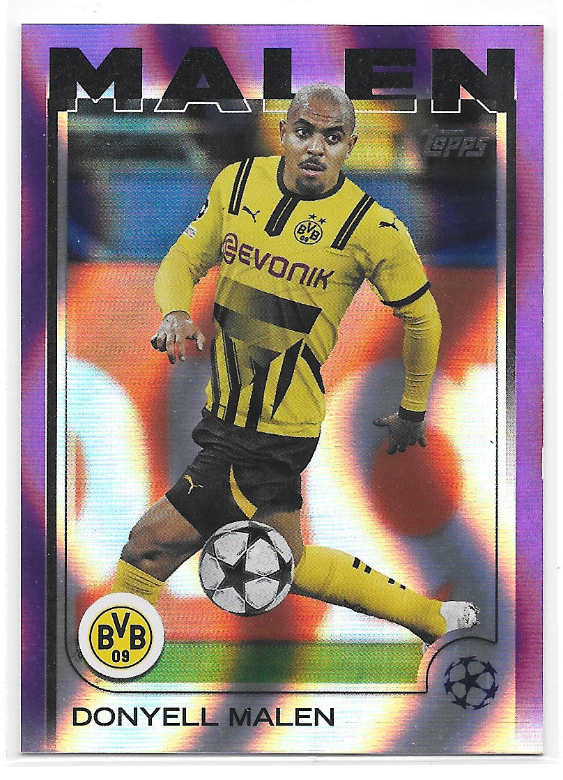 Donyell Malen (Borussia Dortmund) Purple FlowFractor Topps UCC Flagship 24-25
