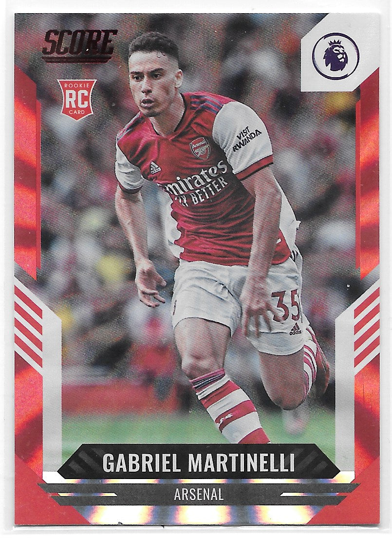 Gabriel Martinelli (Arsenal) Red Laser RC Panini Score Premier League 21-22