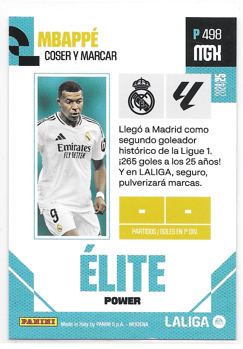 Kylian Mbappe (Real Madrid) Elite Power Panini MegaCracks La Liga 24-25