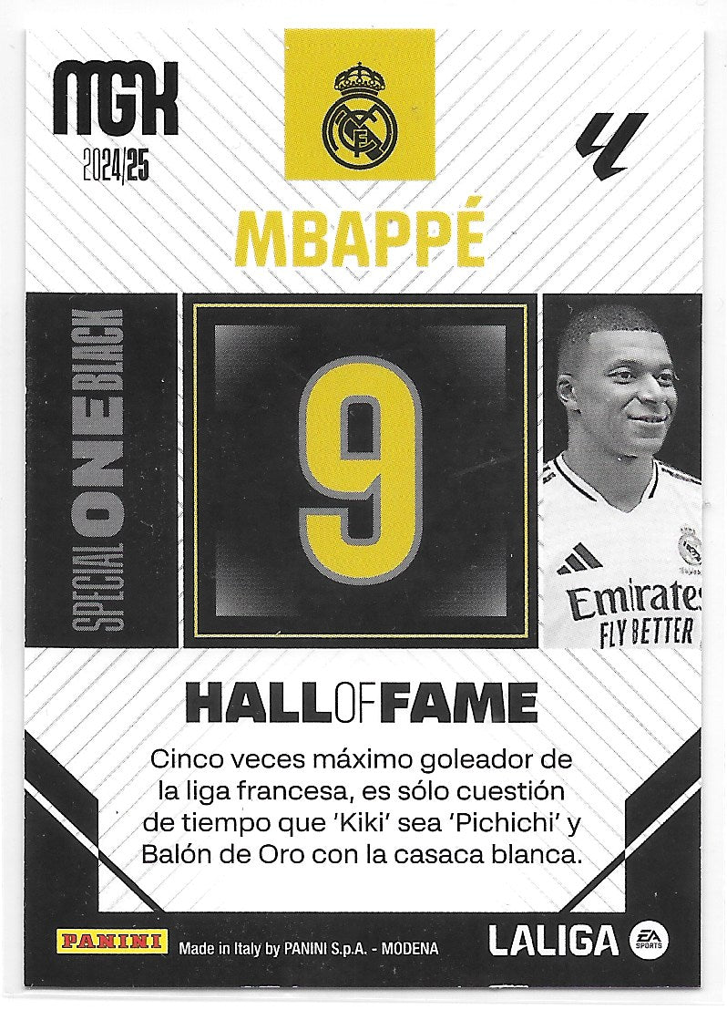Kylian Mbappe (Real Madrid) Special One Black Panini MegaCracks La Liga 24-25