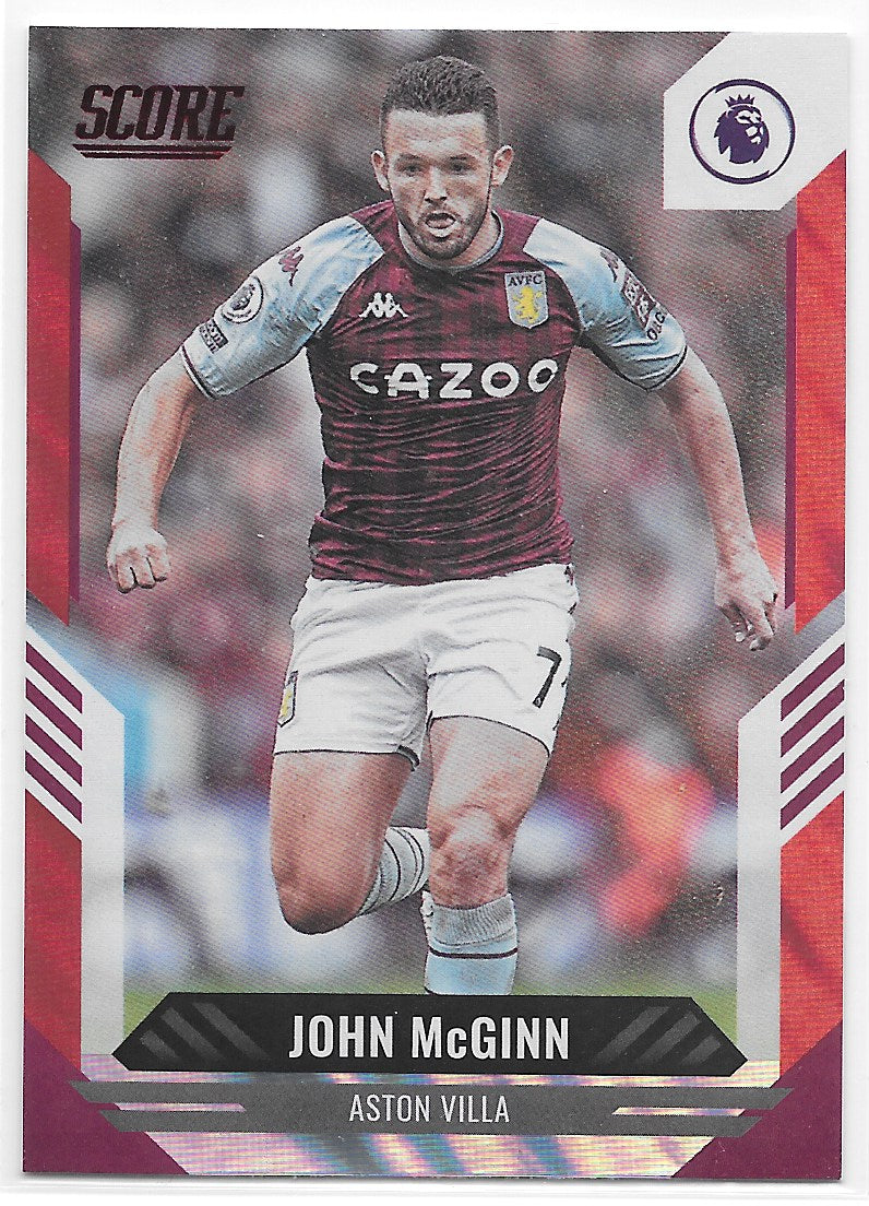 John McGinn (Aston Villa) Red Laser Panini Score Premier League 21-22