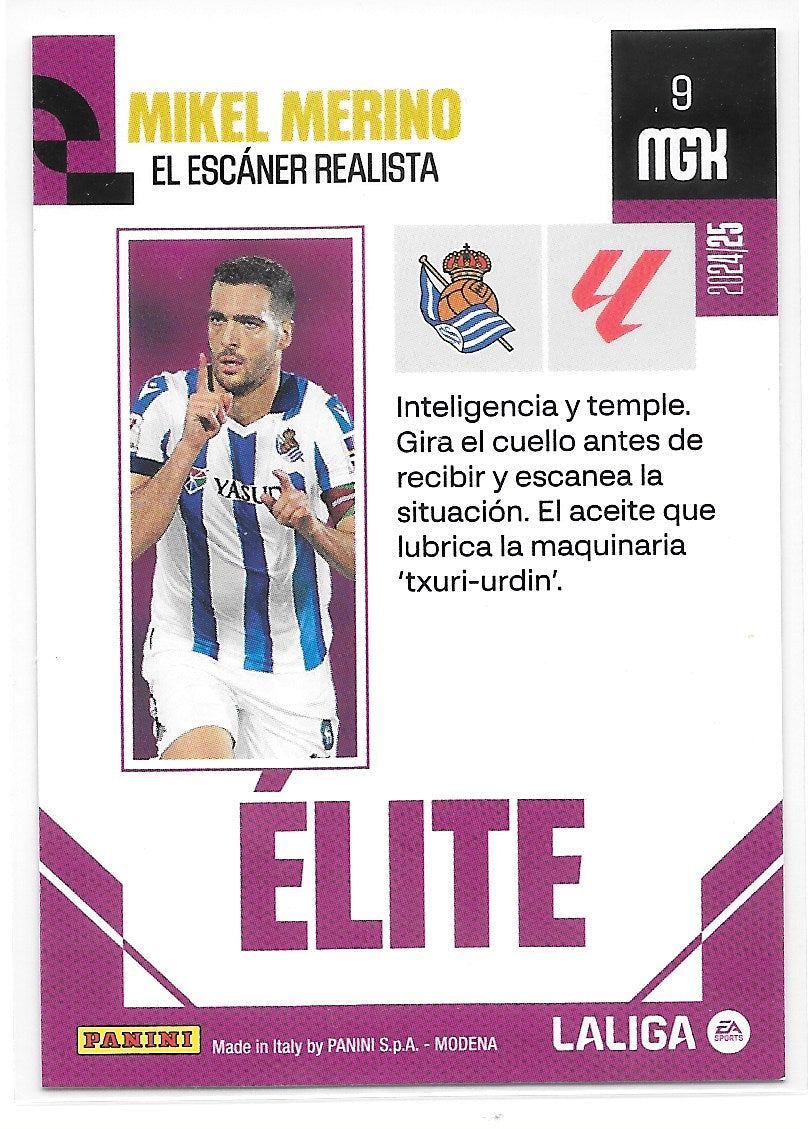 Mikel Merino (Real Sociedad) Elite Panini MegaCracks La Liga 24-25
