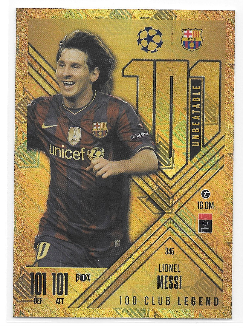 Lionel Messi (FC Barcelona) 100 Club Legend Topps Match Attax Extra 24-25