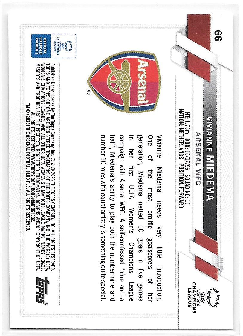 Vivianne Miedema (Arsenal WFC) Topps Chrome UEFA Women’s Champions League 22-23