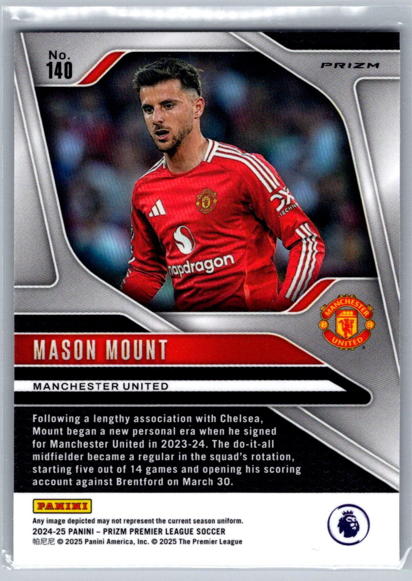 Mason Mount (Manchester United) Ice Panini Prizm Premier League 24-25