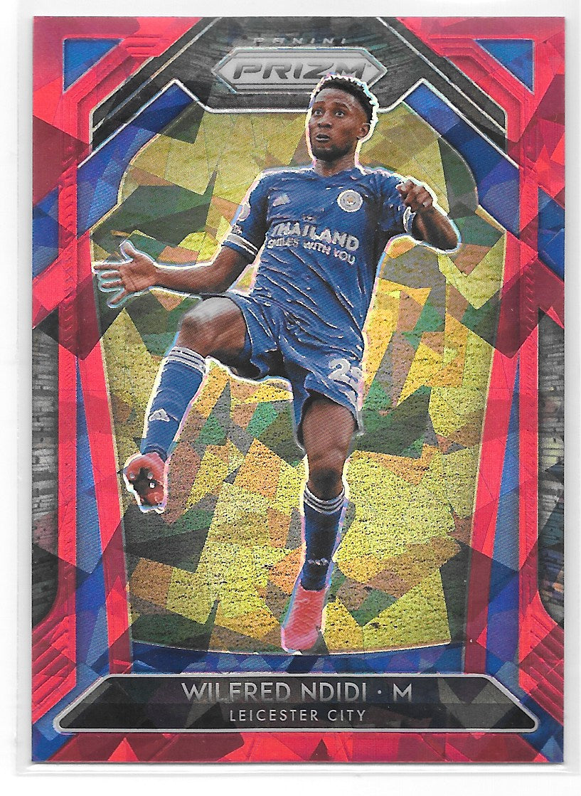 Wilfred Ndidi (Leicester City) Red Ice Panini Prizm Premier League 20-21