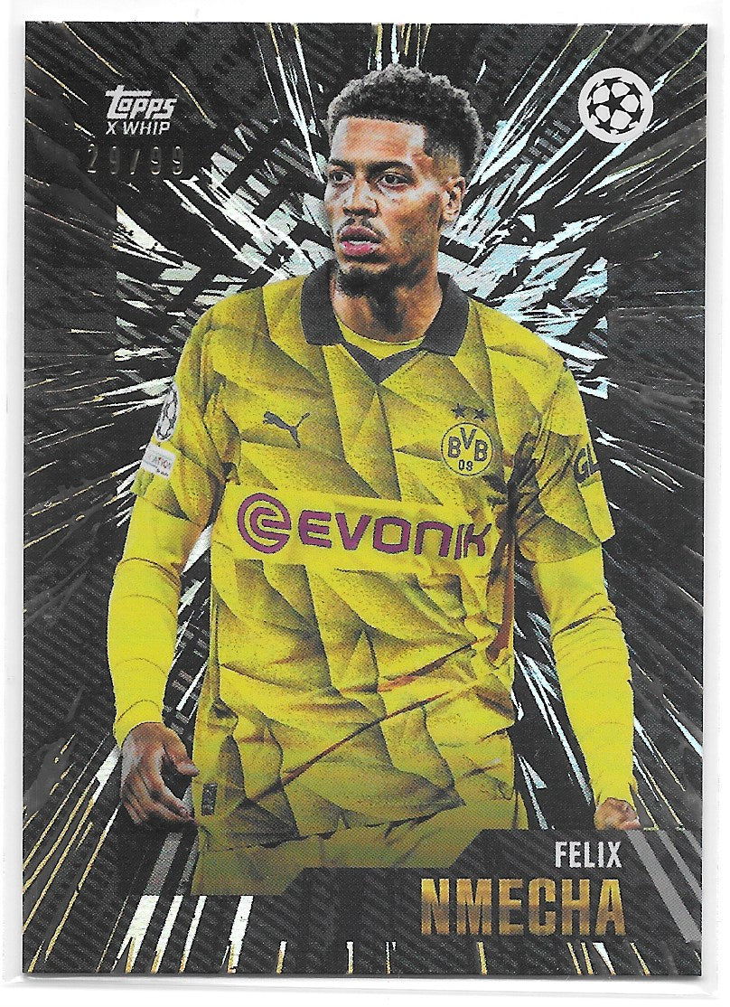 Felix Nmecha (Borussia Dortmund) Black /99 Topps Gold UCC x Whip 23-24