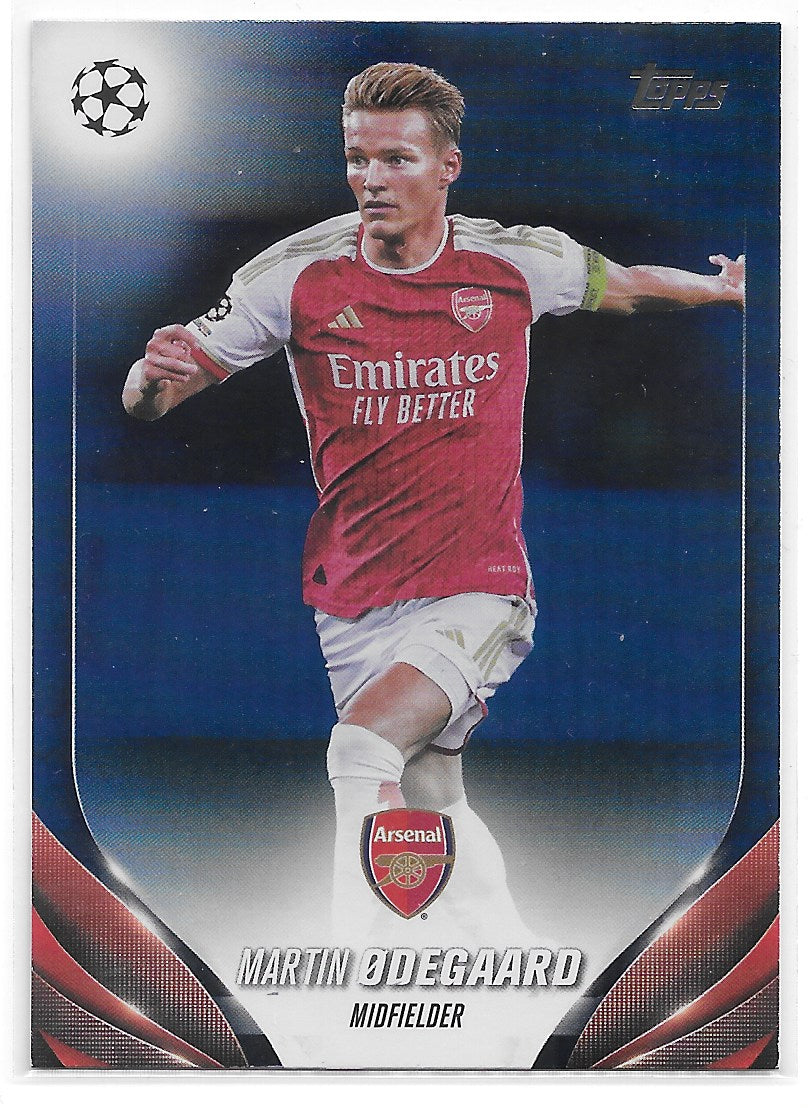 Martin Odegaard (Arsenal FC) Navy Blue /250 Topps UCC Flagship 23-24