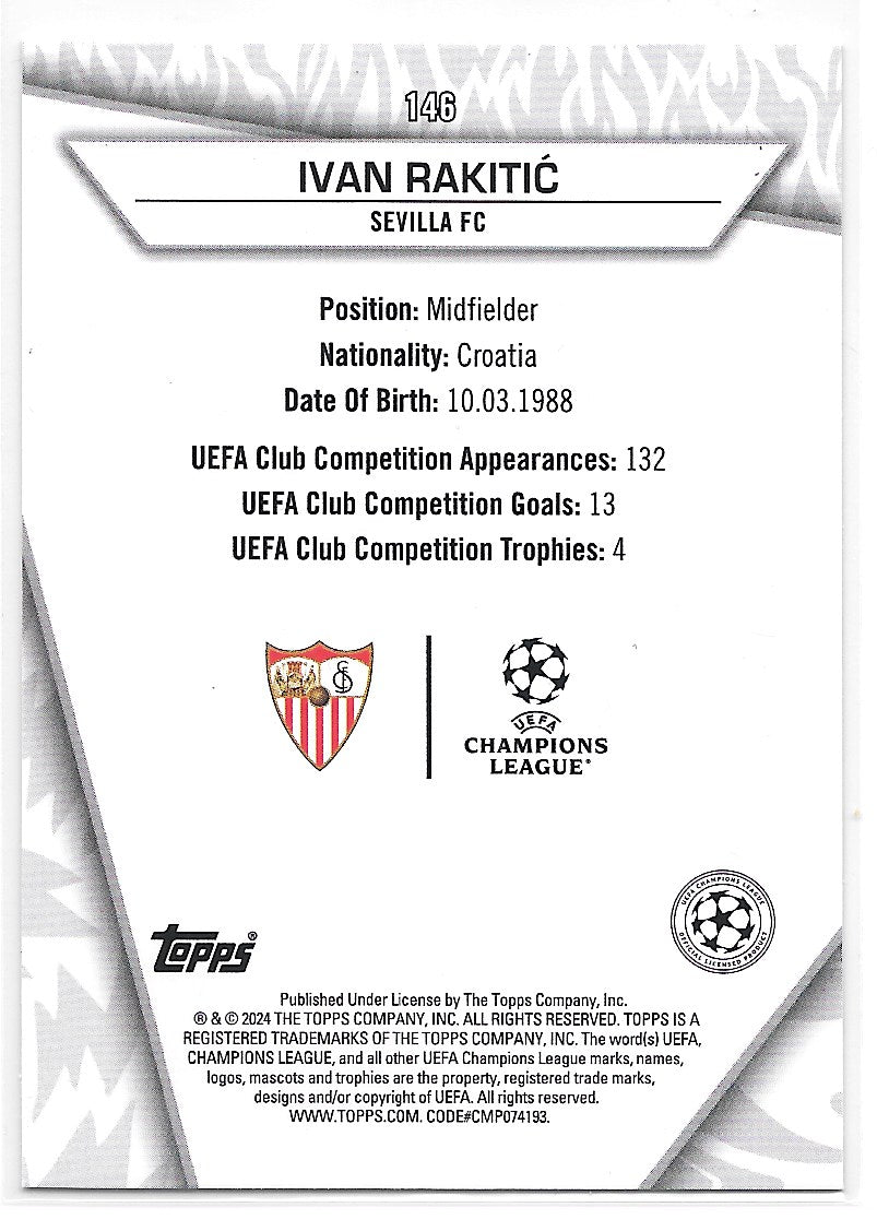 Ivan Rakitic (Sevilla FC) Green Uncommon Topps UCC SuperStars 23-24