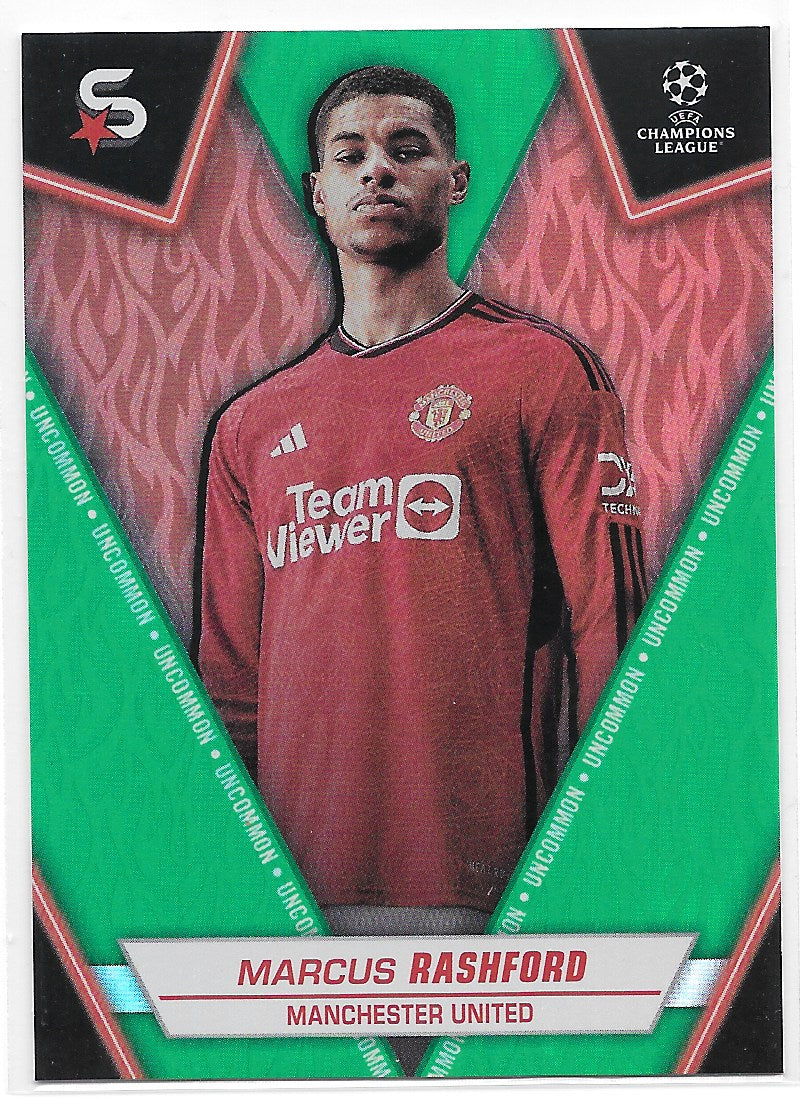 Marcus Rashford (Manchester United) Green Uncommon Topps UCC SuperStars 23-24