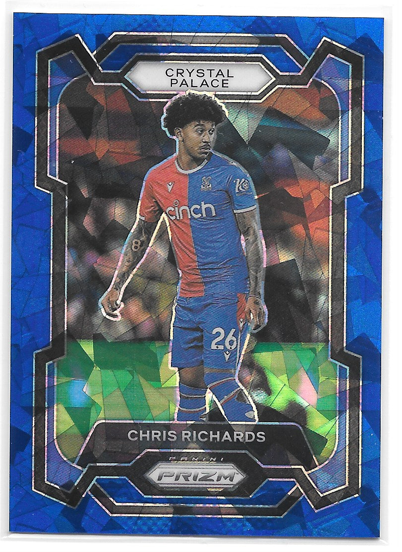 Chris Richards (Crystal Palace) Blue Ice /75 Panini Prizm Premier League 23-24
