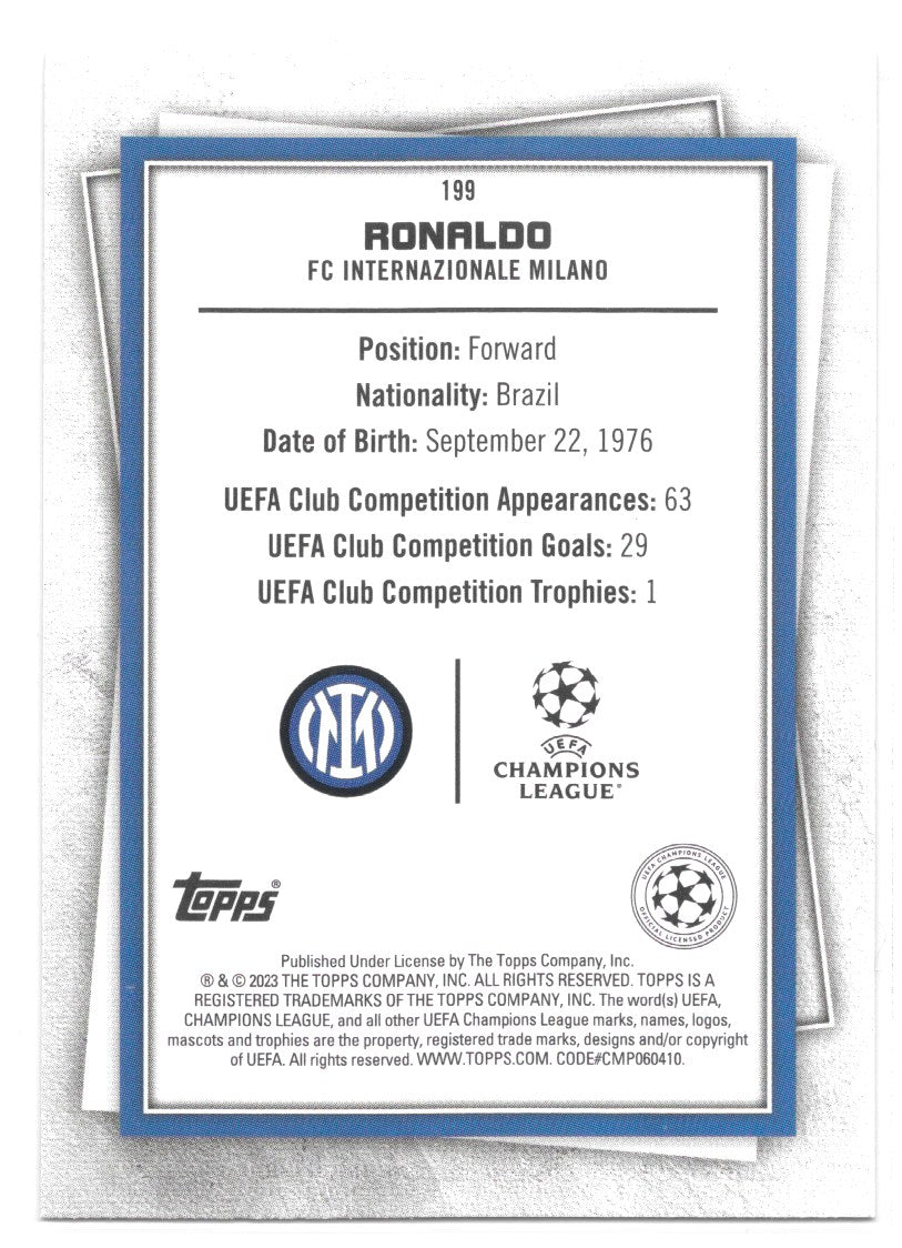 Ronaldo (FC Internazionale Milano) Fire & Ice Limited Topps SuperStars 22/23