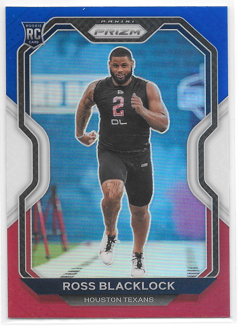 Ross Blacklock (Houston Texas) Red White Blue RC Panini Prizm Football 2020