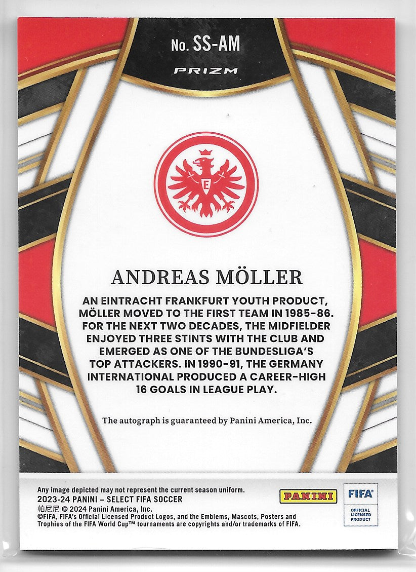 Andreas Moller (Eintracht Frankfurt) Select Signatures Blue Pulsar Panini Select FIFA Soccer 2023-24