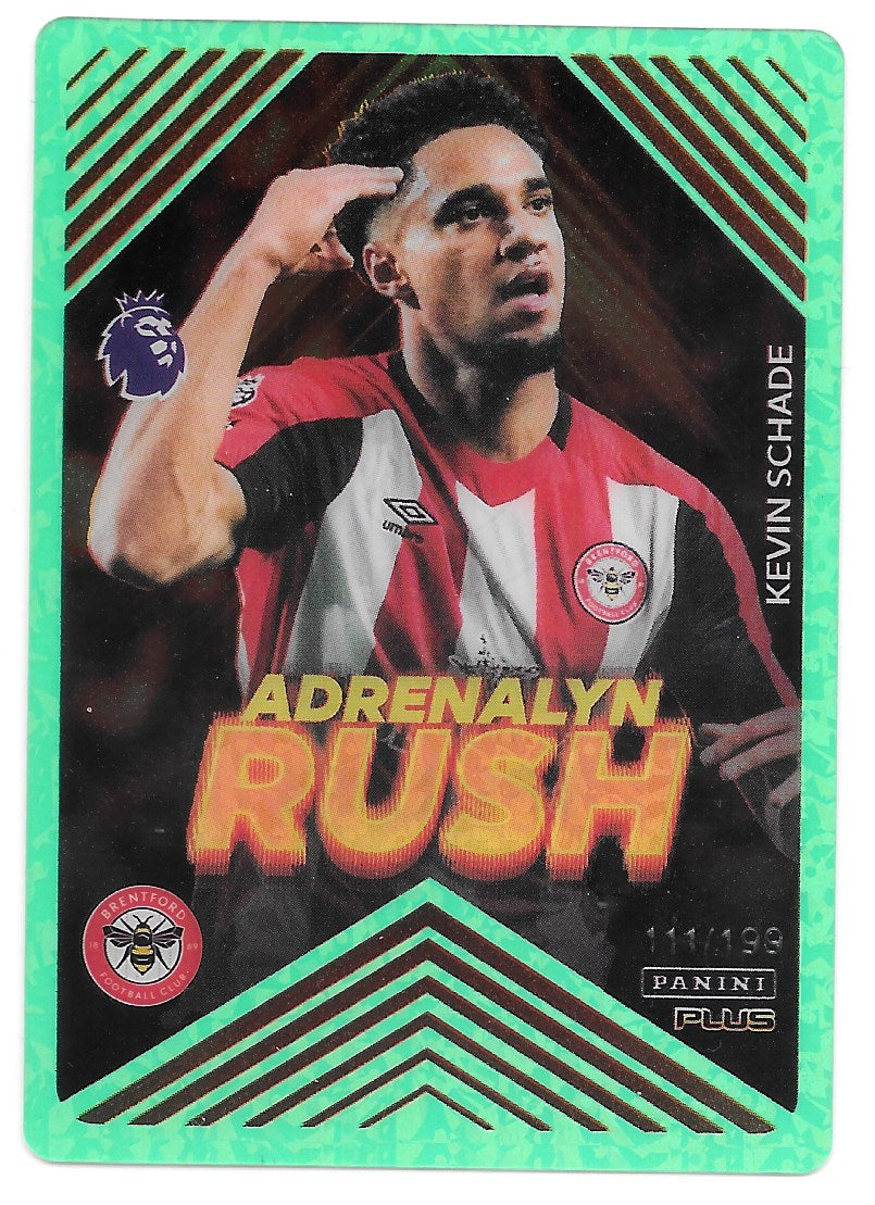 Kevin Schade (Brentford) Adrenalyn Rush Green /199 Panini Premier League Adrenalyn XL Plus 2025