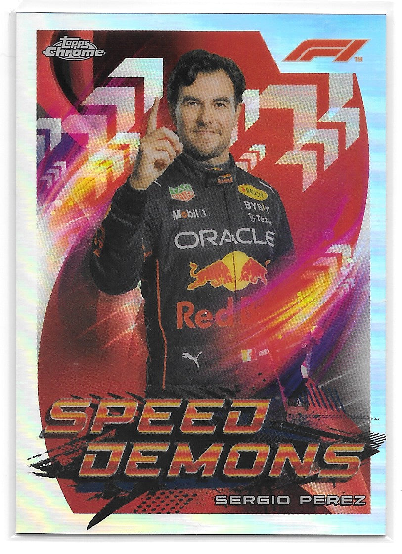 Sergio Perez (Oracle Red Bull Racing) Speed Demons Refractor Topps Chrome Formula 1 2022