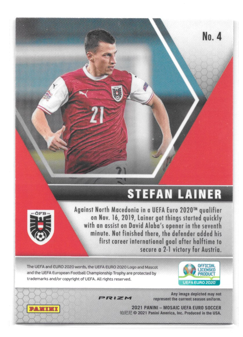 Stefan Lainer (Austria) Camo Pink Panini Mosaic UEFA Euro 2020