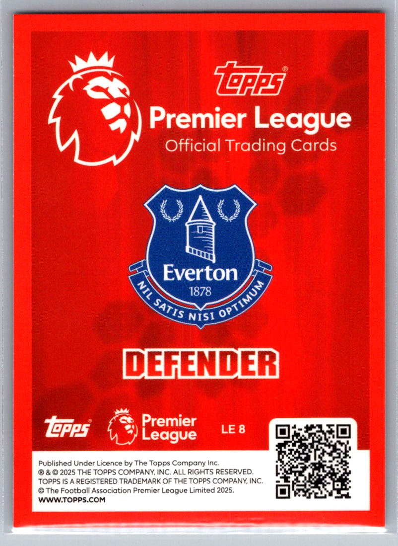 James Tarkowski (Everton) Limited Edition Topps Premier League 25-26
