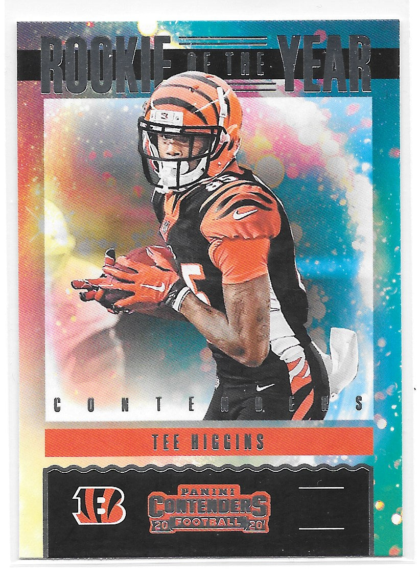 Tee Higgins (Cincinnati Bengals) Rookie of the Year Panini Contenders Football 2020
