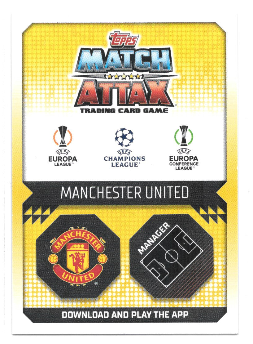 Erik Ten Hag (Manchester United) Crystal Blue Manager Match Attax 2023
