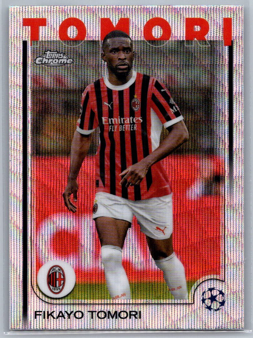 Fikayo Tomori (AC Milan) Wave Refractor Topps Chrome UCC 24-25