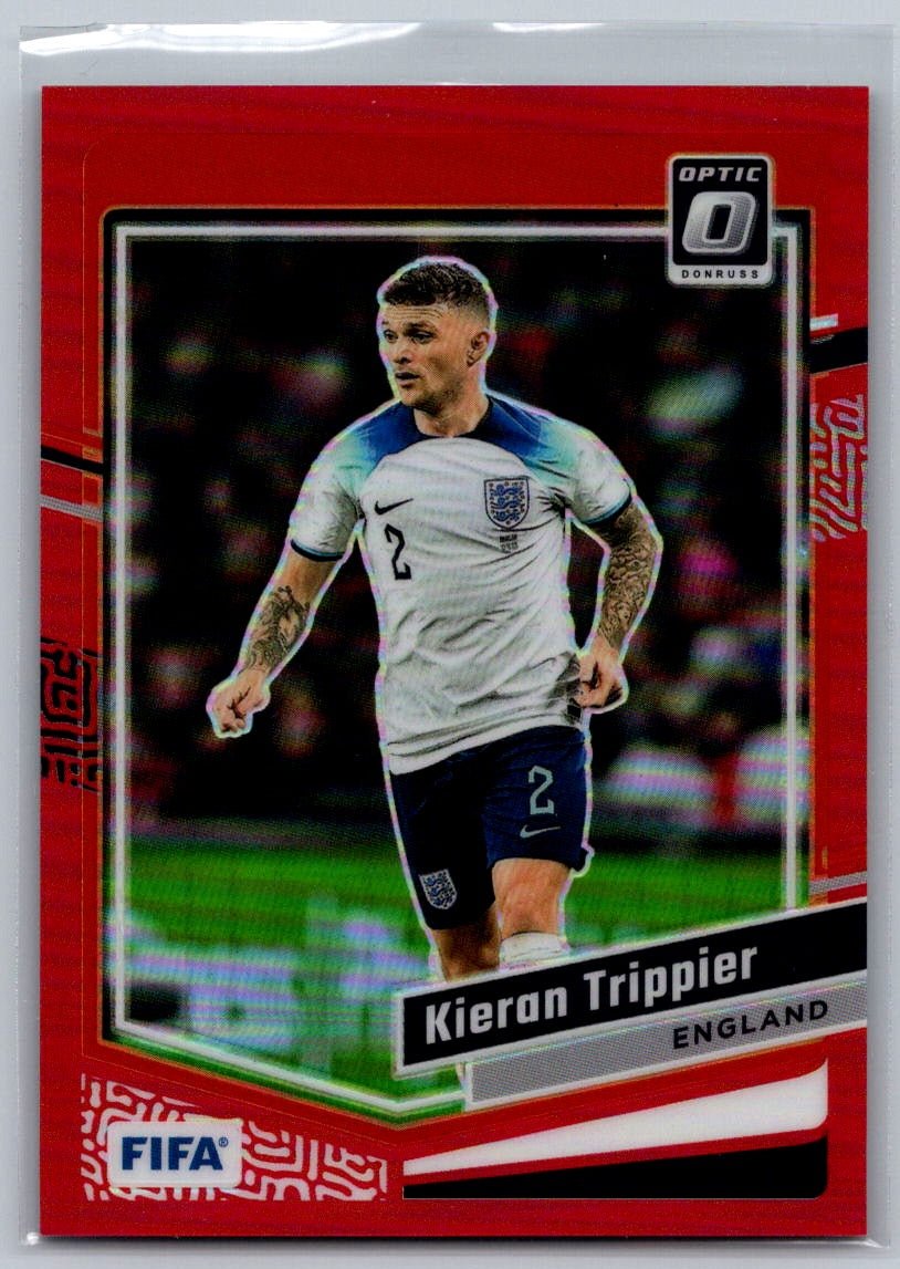 Kieran Trippier (England) Optic Red /299 Panini Donruss FIFA Soccer 23-24