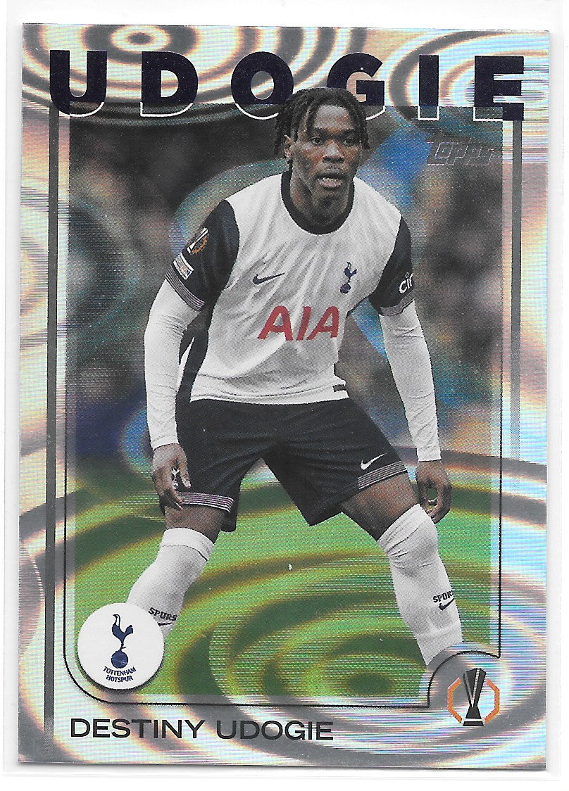 Destiny Udogie (Tottenham Hotspur) Rain Drops Topps UCC Flagship 24-25