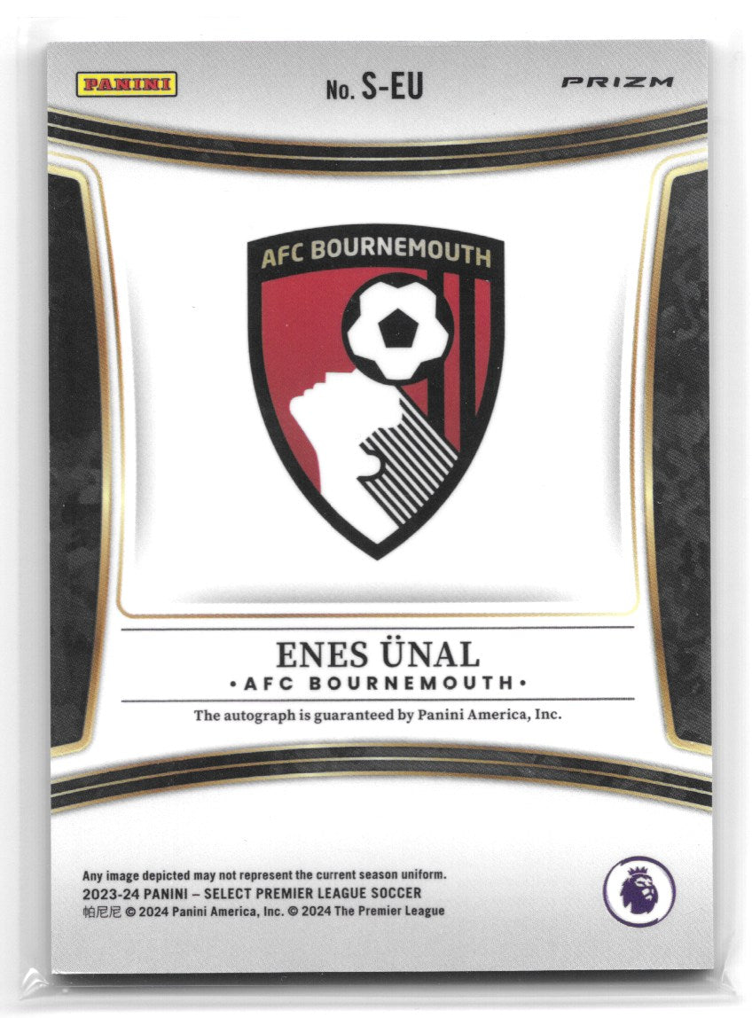 Enes Unal (AFC Bournemouth) Prizm Autograph Panini Select Premier League 23-24