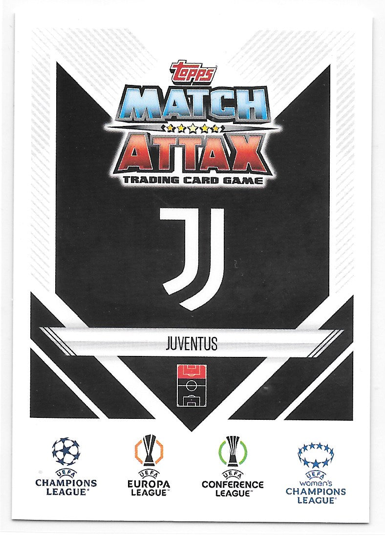 Dusan Vlahovic (Juventus) Purple Kings of Europe Topps Match Attax Extra 24-25