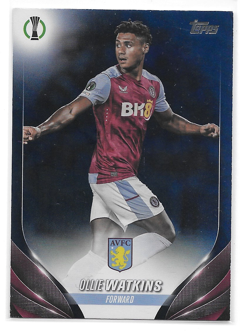 Ollie Watkins (Aston Villa) Navy Blue /250 Topps UCC Flagship 23-24
