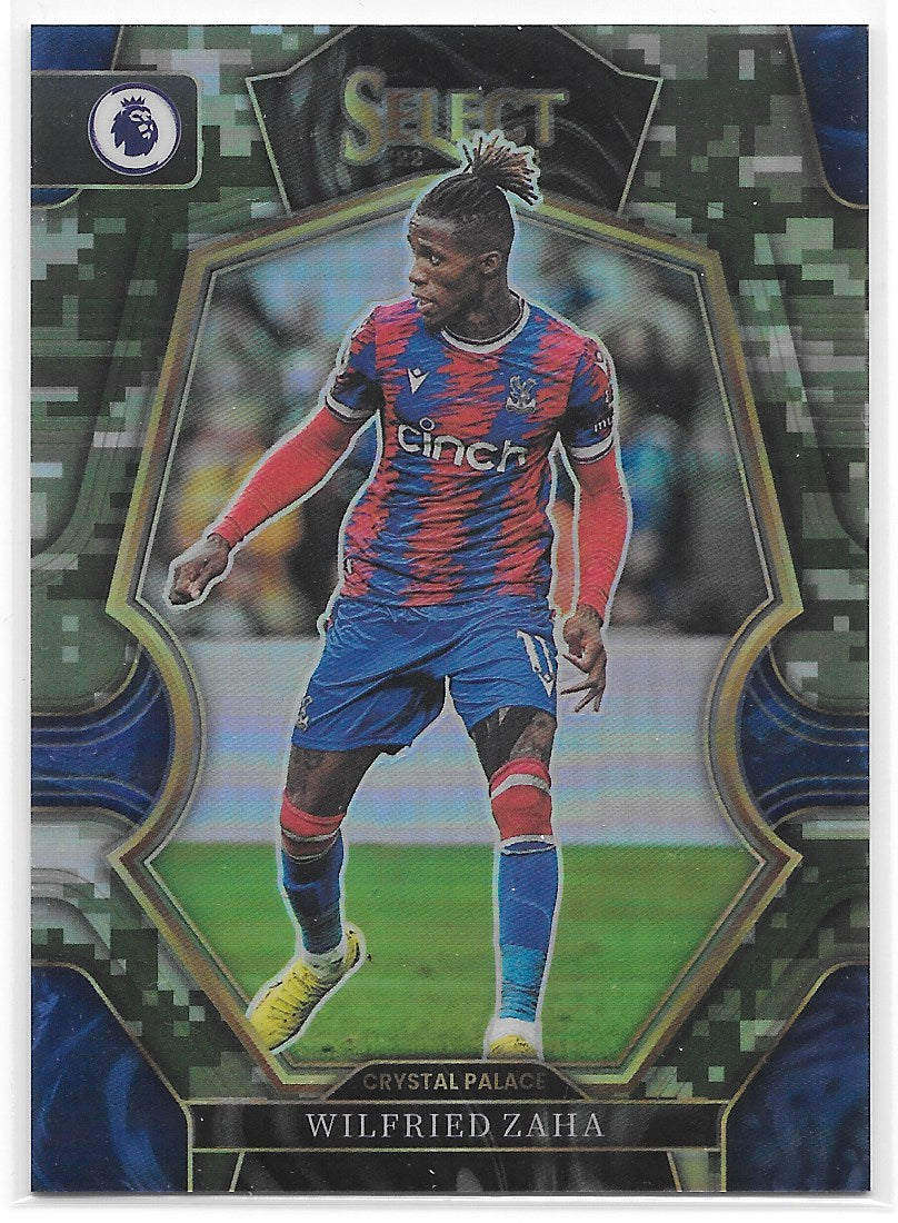 Wilfried Zaha (Crystal Palace) Mezzanine Camo /199 Panini Select Premier League 22-23