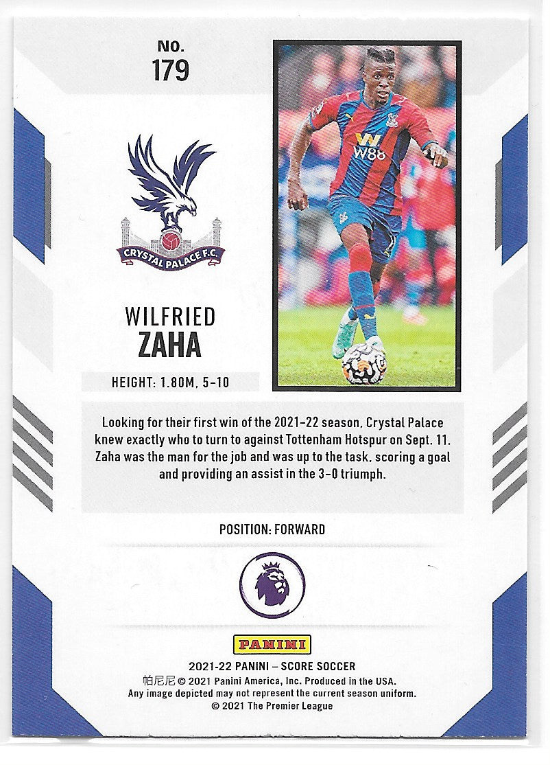 Wilfried Zaha (Crystal Palace) Red Laser Panini Score Premier League 21-22