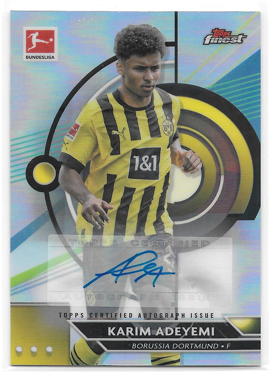 Karim Adeyemi (Borussia Dortmund) Auto Topps Finest Bundesliga 22-23