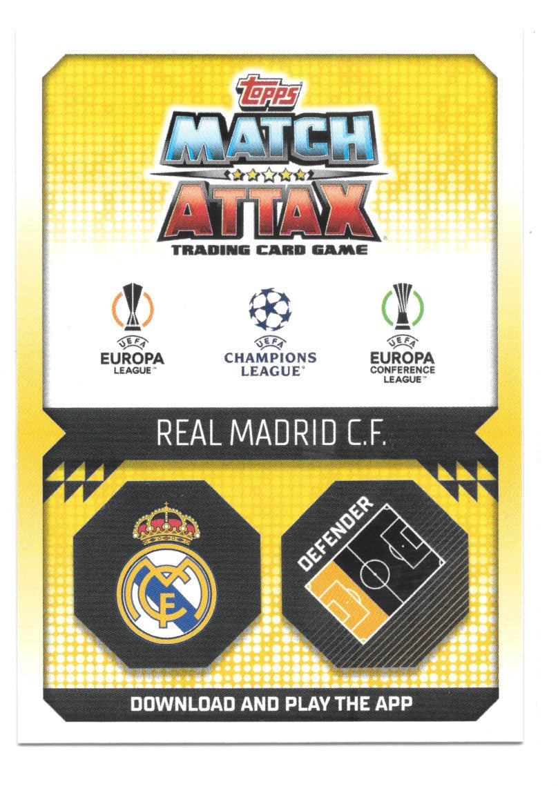 David Alaba (Real Madrid CF) Crystal Blue Away Kit Match Attax 2023