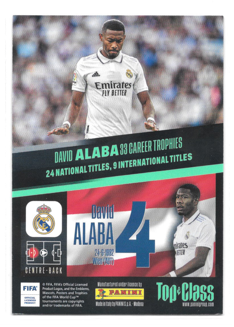 David Alaba (Real Madrid CF) Unbeatable Panini Top Class 2023