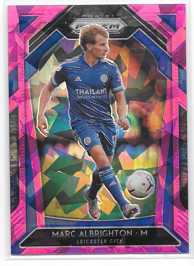 Marc Albrighton (Leicester City) Pink Ice Panini Prizm Premier League 20-21