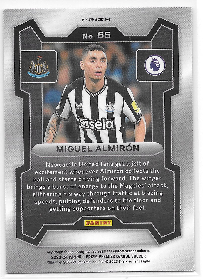 Miguel Almiron (Newcastle United) Pink Mosaic Panini Prizm Premier League 23-24